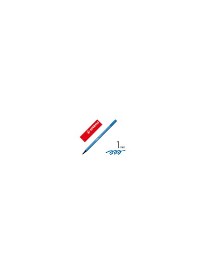 Rotulador stabilo acuarelable pen 68 azul marino punta gruesa 1mm