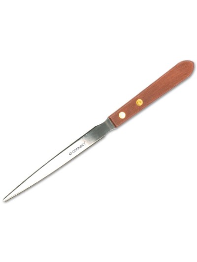 Abrecartas q-connect con mango de madera longitud 215 mm