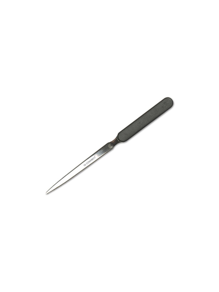 Abrecartas q-connect con mango de plastico negro longitud 190 mm Abrecartas q-connect con mango de plastico negro longitud 190 mm
