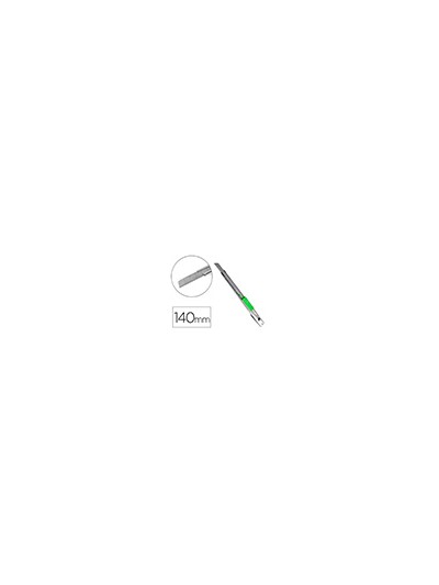 Cuter q-connect metalico estrecho cuchilla 9 mm con clip blister 1 unidad