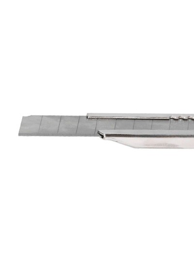 Cuter q-connect metalico estrecho cuchilla 9 mm con clip blister 1 unidad