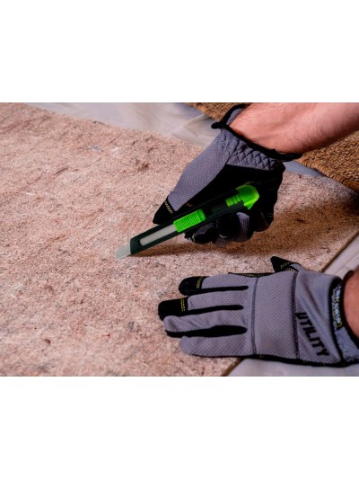 Cuter q-connect plastico estrecho con asa para colgar cuchilla 9 mm xd-07 blister 1 unidad