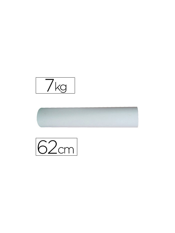 Papel blanco bobina ancho 62 cm longitud 250 mt gramaje 50 gr peso 7 kg Papel blanco bobina ancho 62 cm longitud 250 mt gramaje 50 gr peso 7 kg