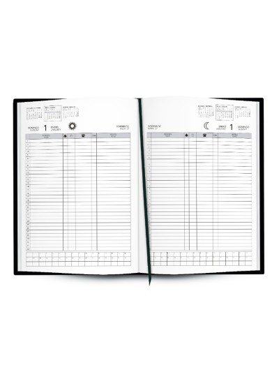 Libro de reservas liderpapel 2025 a4 dos paginas dia 752 paginas papel blanco 70g