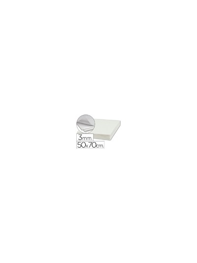 Carton pluma liderpapel blanco adhesivo 1 cara 50x70 cm espesor 3 mm