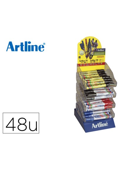 Rotulador artline -expositor de 48 unidades gamas ek-70-ek-90 surtidos