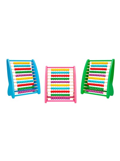 Abaco madera liderpapel 100 bolas colores 273x112x230mm