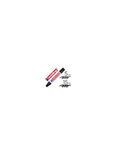 Rotulador edding marcador permanente 850 negro punta biselada 5-15 mm recargable
