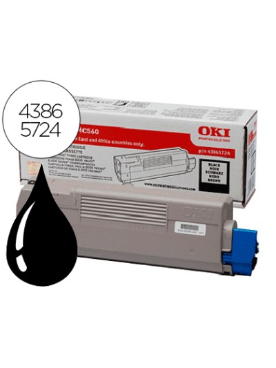 Toner oki c5850/5950/mc560 negro -8000pag- type c11