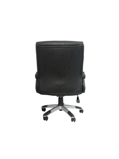 Silla de direccion q-connect con respaldo medio regulable altura 900+85mm alto 500mm ancho y 500mm prof color negro