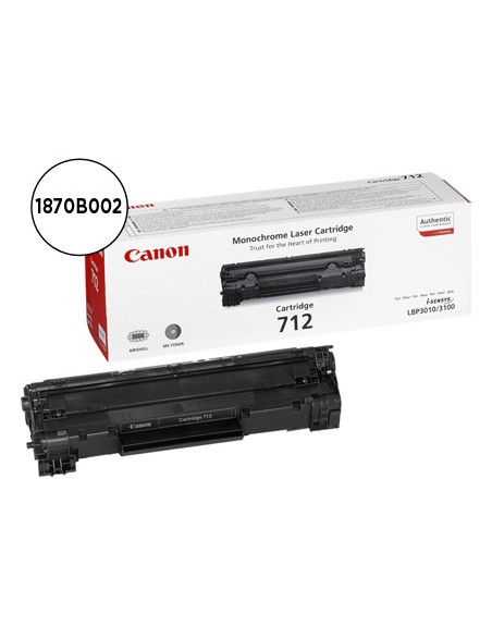 Toner canon crg712 negro laser lbp3010/3100