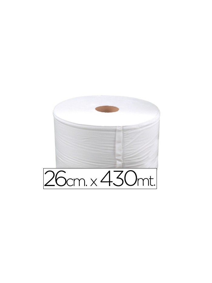 Papel secamanos industrial 26 cms de ancho x 400 mts aprox diametro 33,5 cm para el dispensador 46826 Papel secamanos industrial 26 cms de ancho x 400 mts aprox diametro 33,5 cm para el dispensador 46826