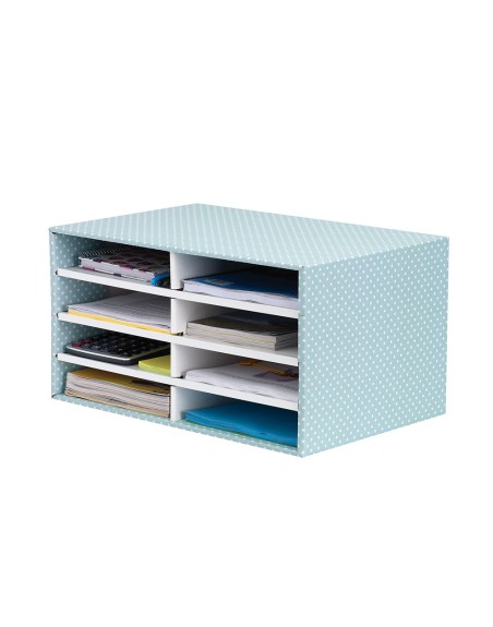 Modulo clasificador carton fellowes con 8 compartimentos 490x310x260mm