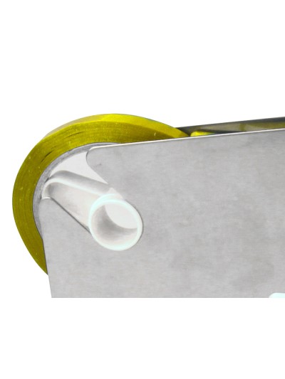 Cinta adhesiva q-connect 66 mt x 9 mm amarilla para cerrar bolsas