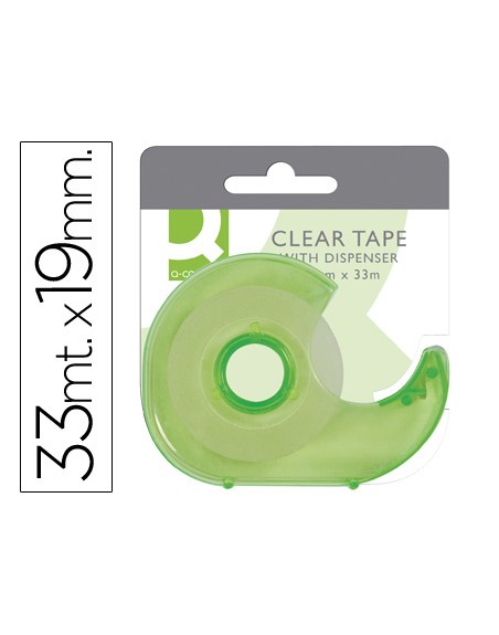 Miniportarrollo q-connect para cinta de 33 mt x 19 mm