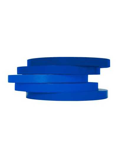 Cinta adhesiva q-connect 66 mt x 9 mm azul para cerrar bolsas
