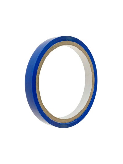 Cinta adhesiva q-connect 66 mt x 9 mm azul para cerrar bolsas