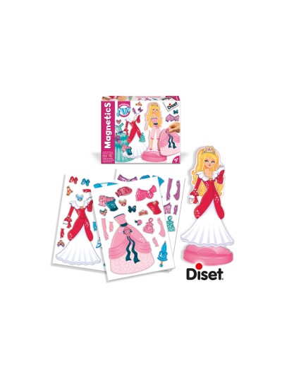 Juego diset magnetico vestidos de princesas
