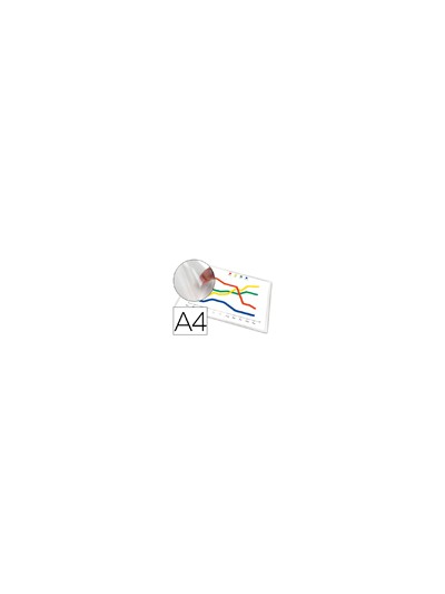 Funda autoadhesiva q-connect din a4 210x297mm pack de 5 unidades