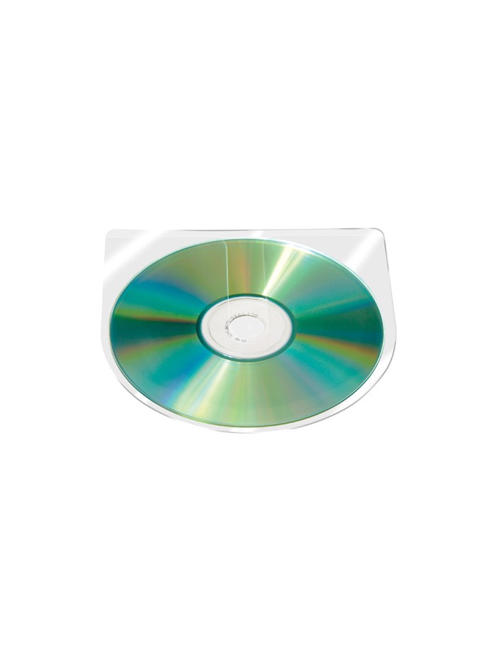 Funda autoadhesiva para cd q-connect sin solapa pack de 10 unidades Funda autoadhesiva para cd q-connect sin solapa pack de 10 unidades