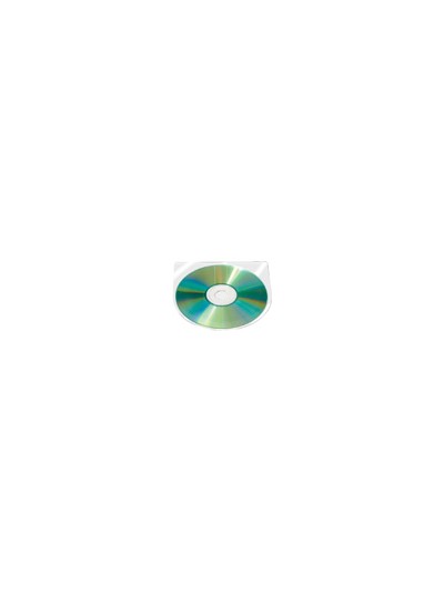 Funda autoadhesiva para cd q-connect sin solapa pack de 10 unidades