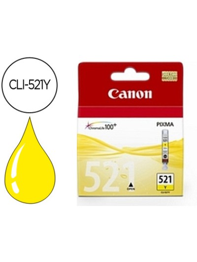 Ink-jet canon cli-521y amarillo pixma mp620/630/980 ip3600/4600