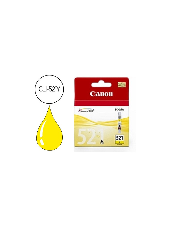 Ink-jet canon cli-521y amarillo pixma mp620/630/980 ip3600/4600 Ink-jet canon cli-521y amarillo pixma mp620/630/980 ip3600/4600