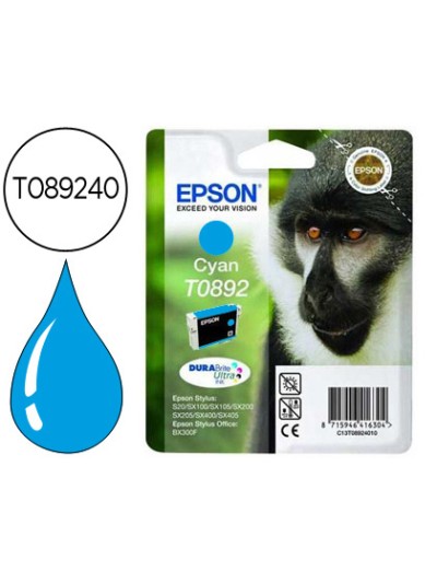 Ink-jet epson t0892 cian stylus s20 / sx-100 / sx-110