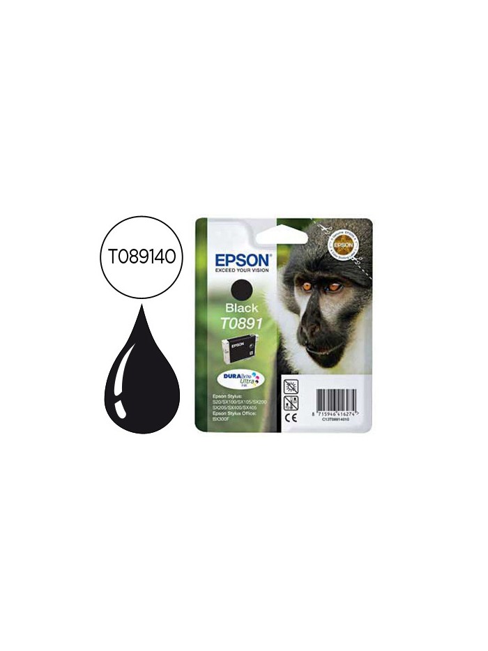 Ink-jet epson t0891 negro stylus s20 / sx-100 / sx-110 Ink-jet epson t0891 negro stylus s20 / sx-100 / sx-110