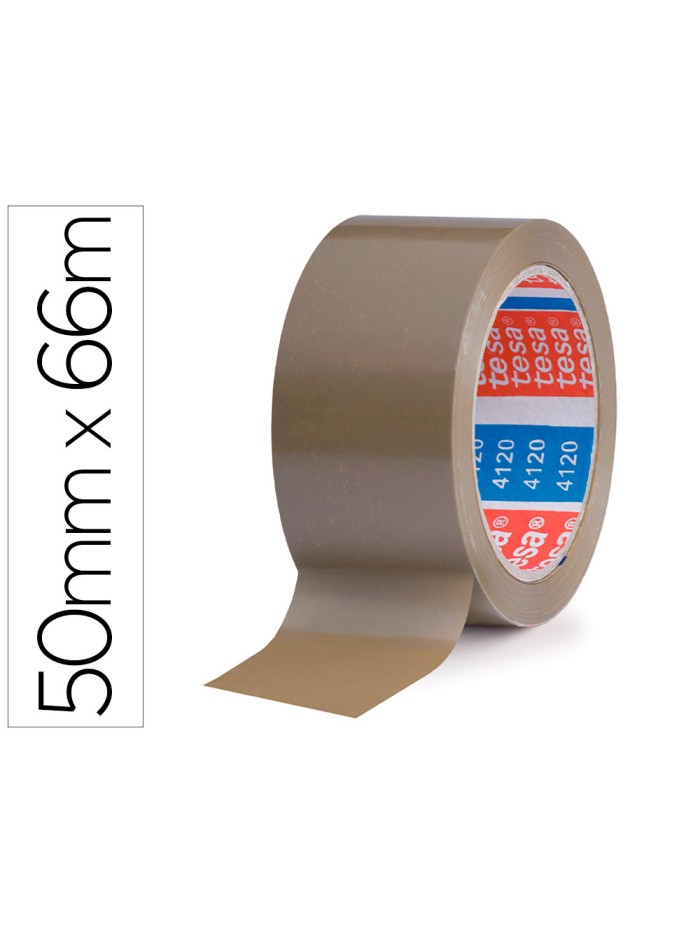 Cinta adhesiva tesa pvc color marron 66 mt x 50 mm para embalaje Cinta adhesiva tesa pvc color marron 66 mt x 50 mm para embalaje