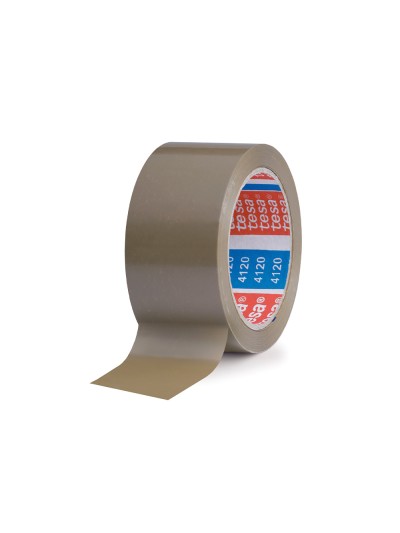 Cinta adhesiva tesa pvc color marron 66 mt x 50 mm para embalaje