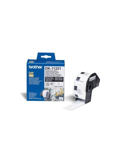 Etiqueta brother dk11221 23x23 mm 1000 etq para impresoras ql
