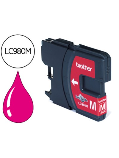 Ink-jet brother lc-980m dcp-145/dcp-165/mfc-250/mfc- 290 magenta