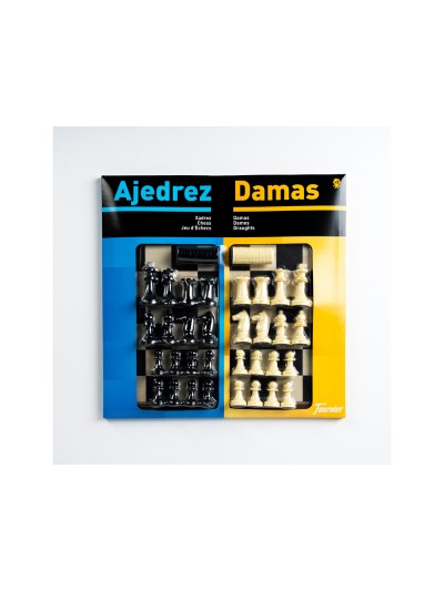 Ajedrez con damas tablero grande 41x40x4,6 cm