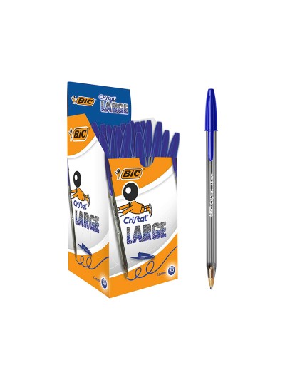 Boligrafo bic cristal x-large tinta azul 1,6 mm