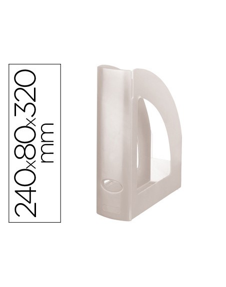 Revistero plastico q-connect transparente