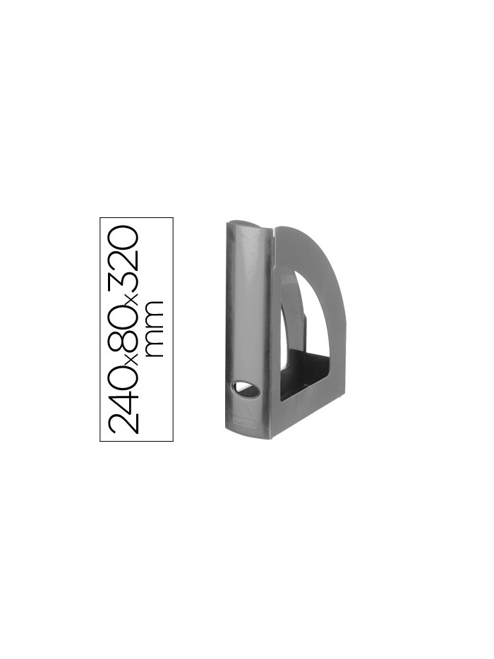 Revistero plastico q-connect gris opaco Revistero plastico q-connect gris opaco