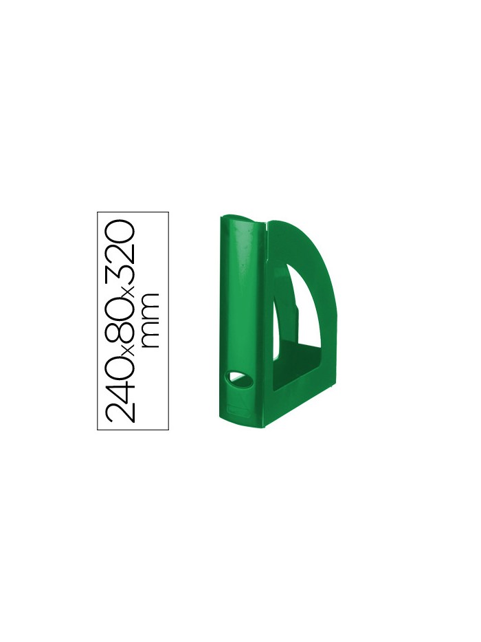 Revistero plastico q-connect verde opaco Revistero plastico q-connect verde opaco
