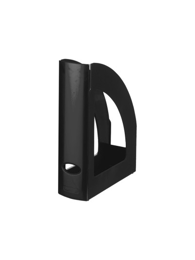 Revistero plastico q-connect negro opaco 100% reciclado