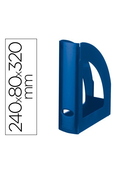 Revistero plastico q-connect azul opaco