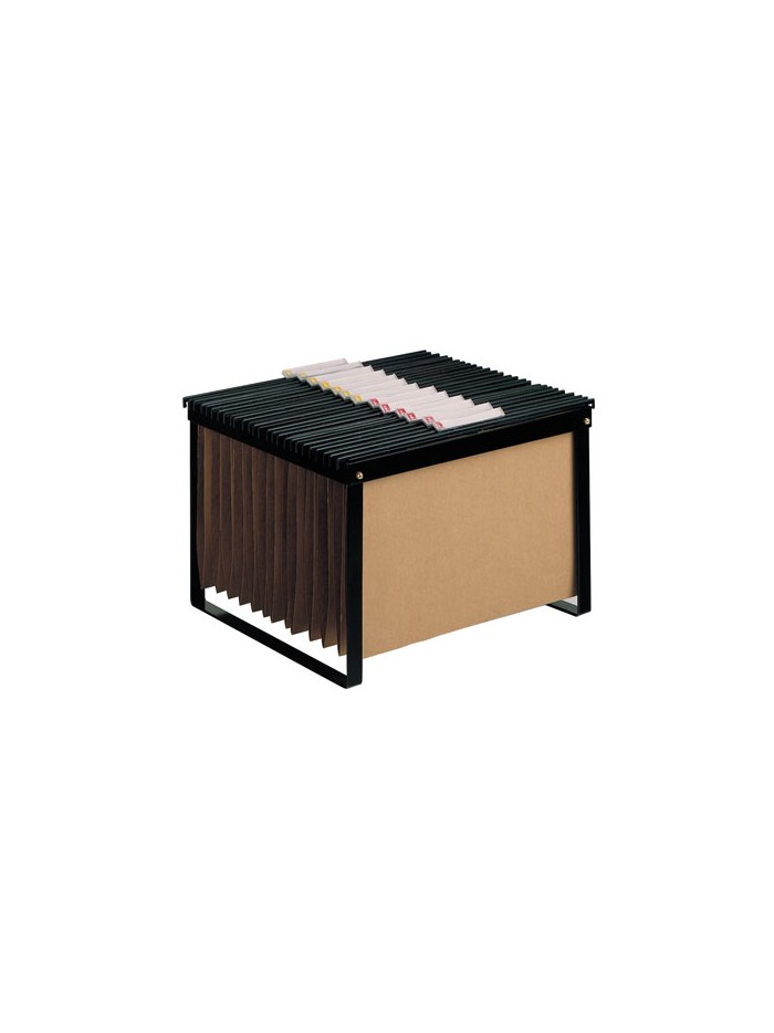 Soporte para carpetas colgante q-connect negro bastidor de sobremesa para carpetas tamaño folio y din a4 Soporte para carpetas colgante q-connect negro bastidor de sobremesa para carpetas tamaño folio y din a4
