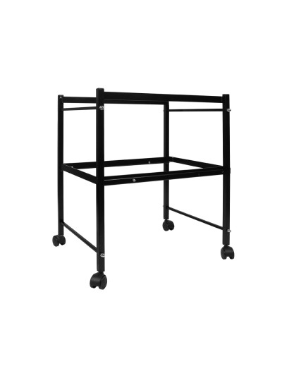Carrito q-connect para carpeta s colgantes negro con ruedas ybandeja inferior extraible para carpetas tamaño folio