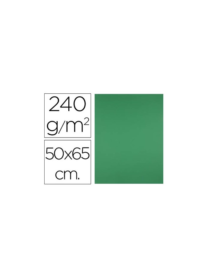 Cartulina liderpapel 50x65 cm 240g/m2 verde navidad