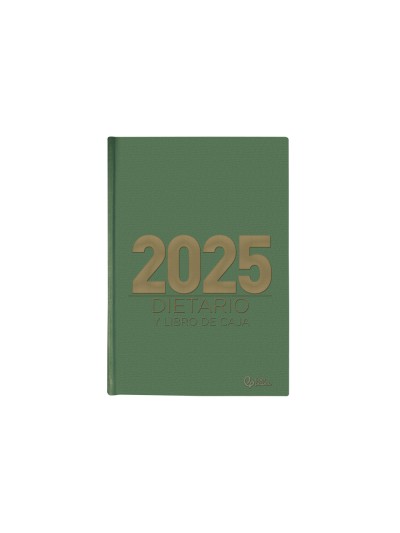 Dietario liderpapel 2025 octavo 12x16,5 cm color verde papel 70 gr