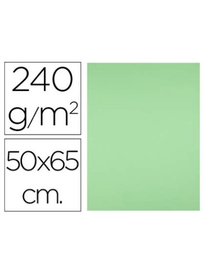 Cartulina liderpapel 50x65 cm 240g/m2 verde pistacho