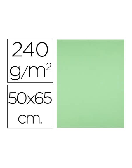 Cartulina liderpapel 50x65 cm 240g/m2 verde pistacho