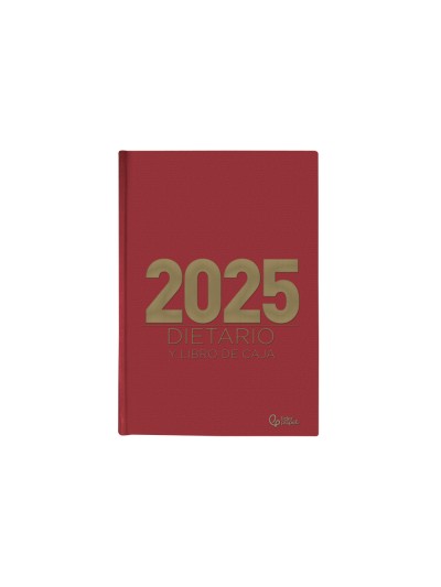 Dietario liderpapel 2025 octavo 12x16,5 cm color rojo papel 70 gr
