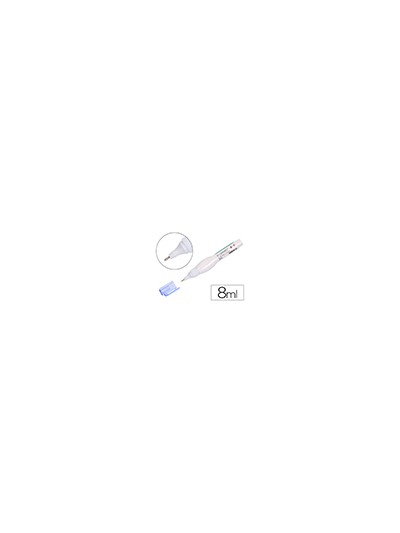 Corrector q-connect lapiz con punta metalica 8 ml