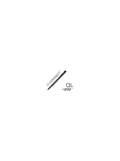 Rotulador q-connect retroproyeccion punta fibra super fina redonda 0,5 mm permanente negro