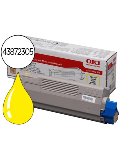 Toner oki c5650/5750 amarillo 2000 pag type c11